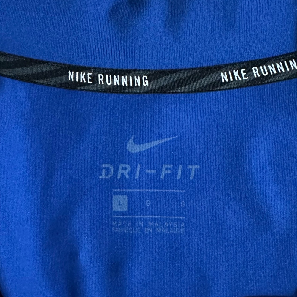 Incredible *NIKE dri-fit Running* lightweight stretch athletic pullover shirt L - Picture 3 of 3